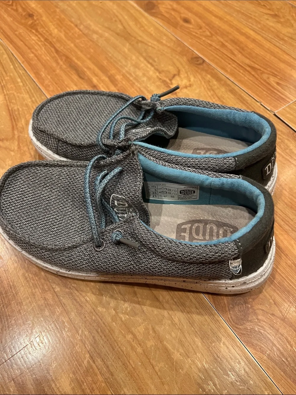 Hey Dude Wally sharkskin Casual Lace-Up Shoes